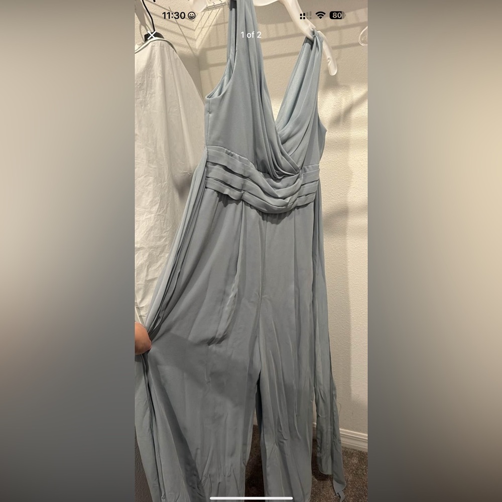 Elegant Dusty Blue Women's Jumpsuit